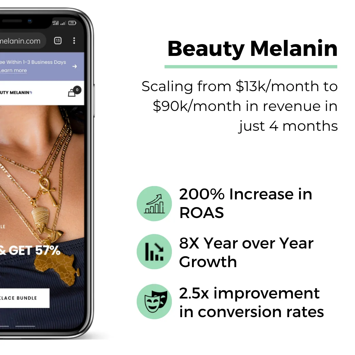 Client results screenshot